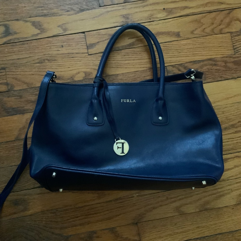 Furla Navy Blue Bag